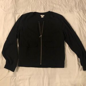 Collarless bomber jacket NWOT
